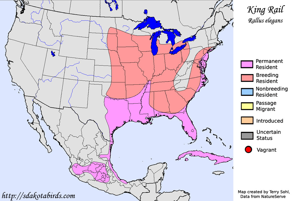 Range Map - King Rail
