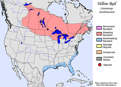 Range Map - Yellow Rail