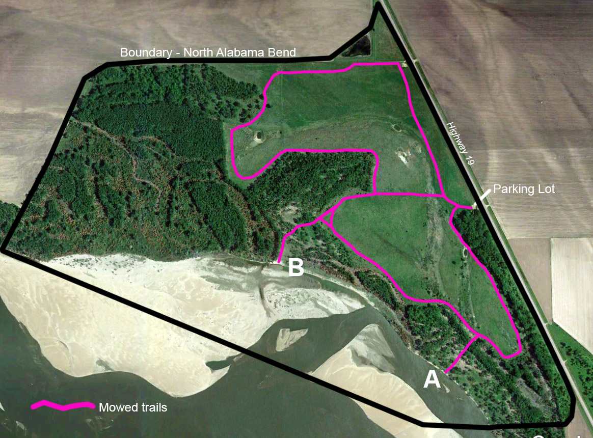 North Alabama Bend - General Trail Map