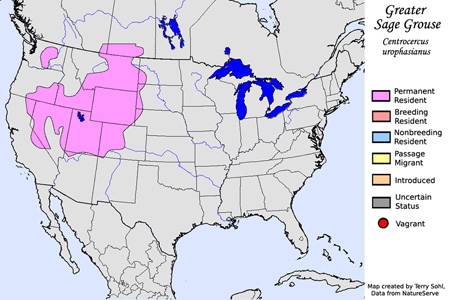 Greater Sage Grouse - Range Map