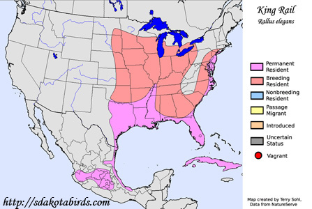 Range Map - King Rail