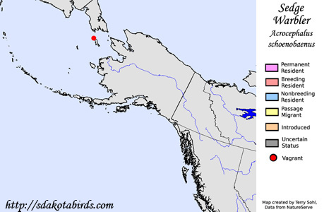 Sedge Warbler - Range Map