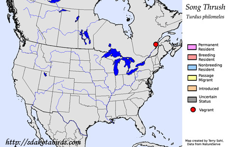 Song Thrush - Range Map